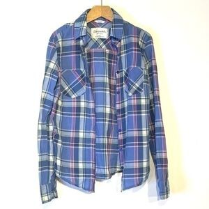 Aeropostale plaid Long Sleeve Button Down Cotton Shirt Eighty Seven xs Western